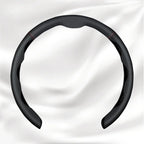 Nexi Customized Car Logo Breathable Ultra-thin 5D Leather & Carbon Car Steering Wheel Cover Universal Fit