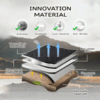 Zetas Car Seat Cushion Full Set Universal Waterproof Breathable Vehicle Leather Cover for Cars, SUV, Pick-up Truck