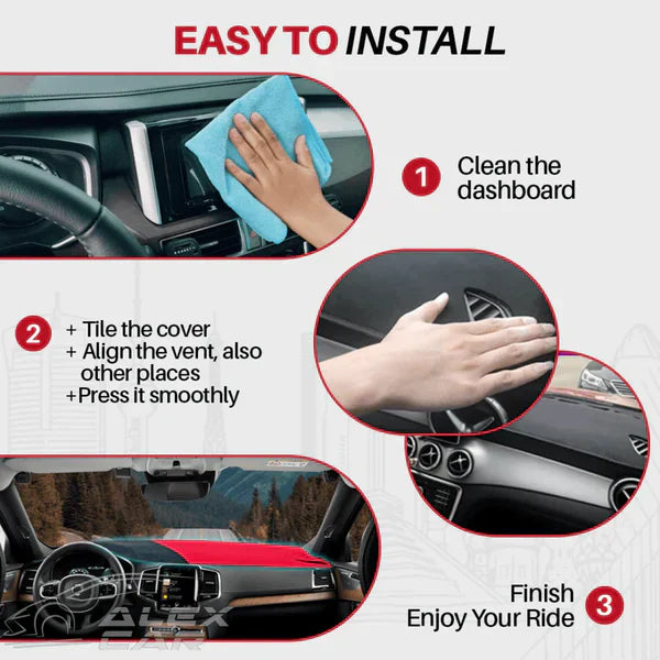 Apex Custom Fit Dashboard Mat Cover For Sedan, Hatchback, MPV, Truck, SUV etc.